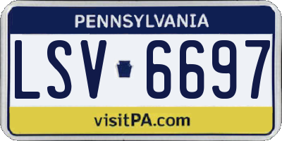 PA license plate LSV6697
