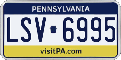 PA license plate LSV6995