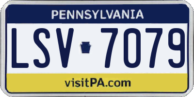 PA license plate LSV7079