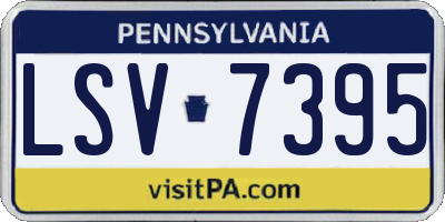 PA license plate LSV7395