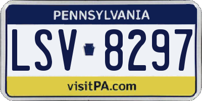 PA license plate LSV8297