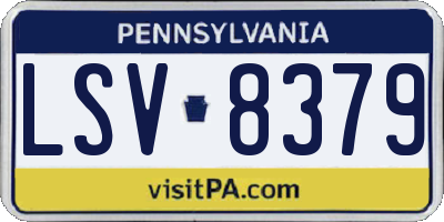 PA license plate LSV8379