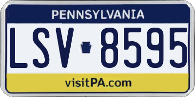 PA license plate LSV8595