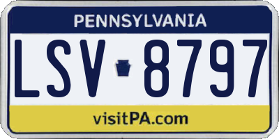 PA license plate LSV8797