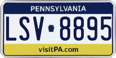 PA license plate LSV8895
