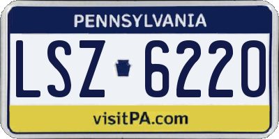 PA license plate LSZ6220