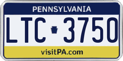 PA license plate LTC3750