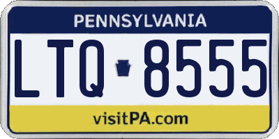 PA license plate LTQ8555