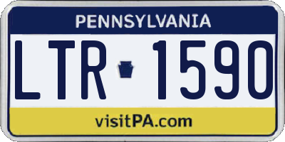 PA license plate LTR1590