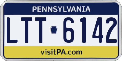 PA license plate LTT6142