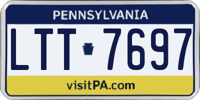 PA license plate LTT7697