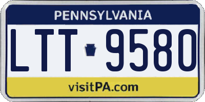 PA license plate LTT9580