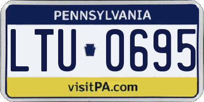 PA license plate LTU0695