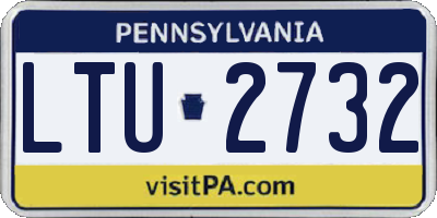 PA license plate LTU2732