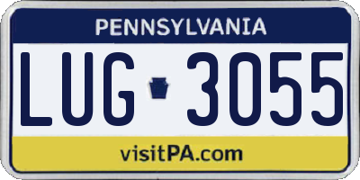 PA license plate LUG3055