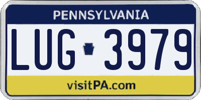 PA license plate LUG3979