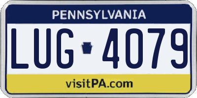 PA license plate LUG4079