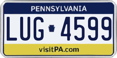 PA license plate LUG4599