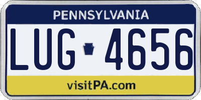 PA license plate LUG4656