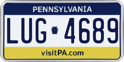 PA license plate LUG4689