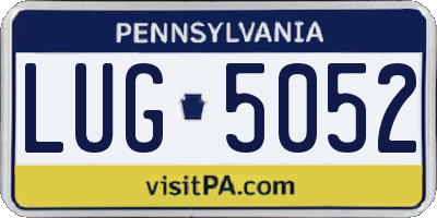 PA license plate LUG5052