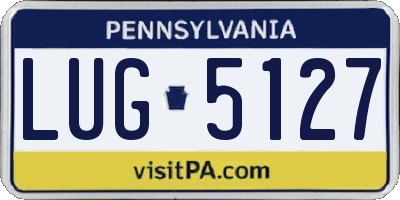 PA license plate LUG5127
