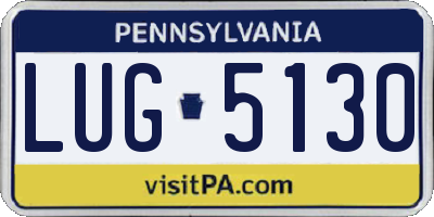 PA license plate LUG5130