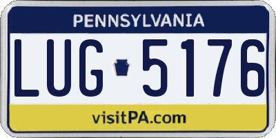 PA license plate LUG5176