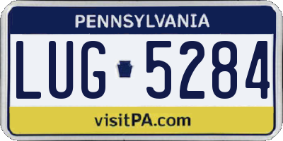 PA license plate LUG5284