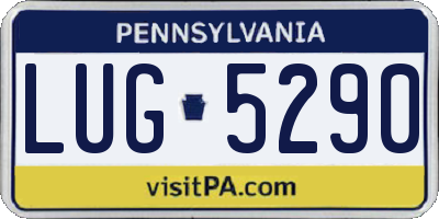PA license plate LUG5290