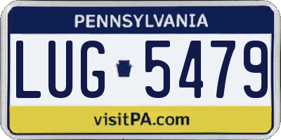 PA license plate LUG5479