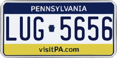 PA license plate LUG5656