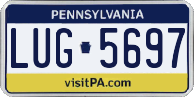 PA license plate LUG5697