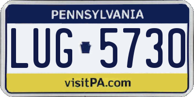 PA license plate LUG5730