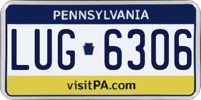 PA license plate LUG6306