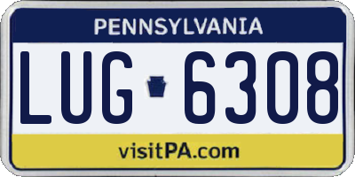 PA license plate LUG6308