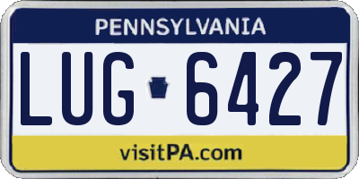PA license plate LUG6427