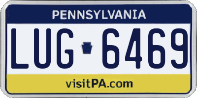PA license plate LUG6469