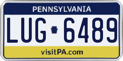 PA license plate LUG6489
