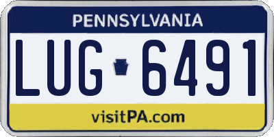 PA license plate LUG6491