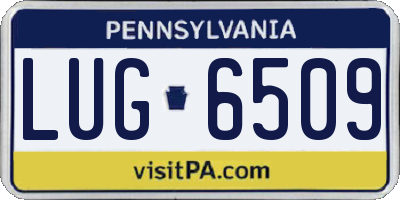 PA license plate LUG6509