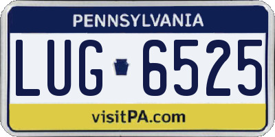 PA license plate LUG6525