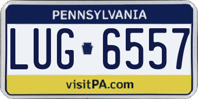 PA license plate LUG6557