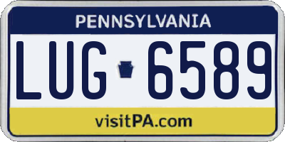 PA license plate LUG6589