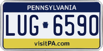 PA license plate LUG6590