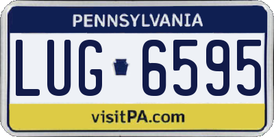 PA license plate LUG6595