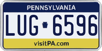 PA license plate LUG6596