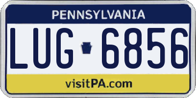 PA license plate LUG6856