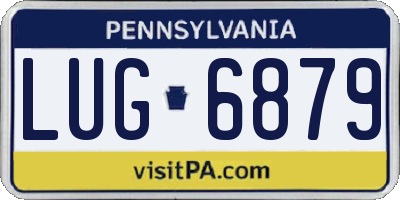 PA license plate LUG6879