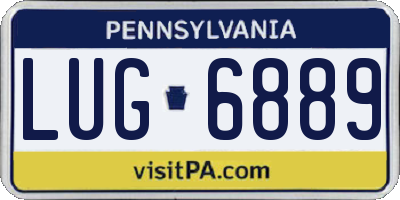PA license plate LUG6889